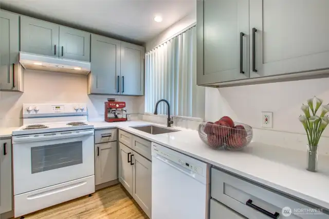 Virtually Staged Kitchen.