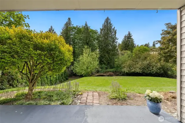 private backyard