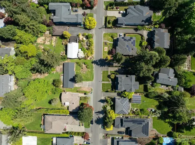 The property directly across the street is a mirror image of this property. The property across the street, the one behind it, and the property to the east with 2 homes are all the same size as this property and have been divided and developed.