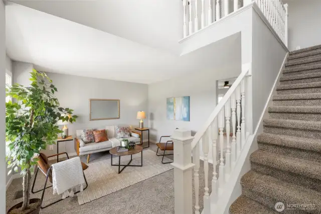 Entryway and Living Room
