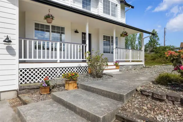 Welcoming front porch