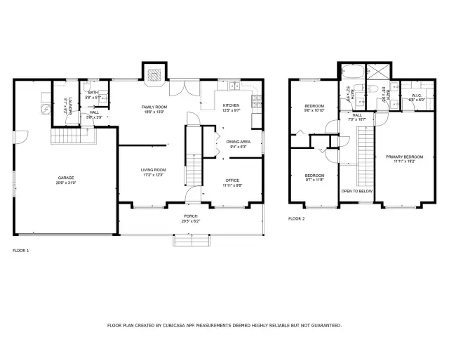 First and Second Floor Layout