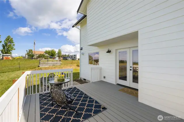 Back deck and patio for outdoor entertaining, grilling and enjoying sunsets!