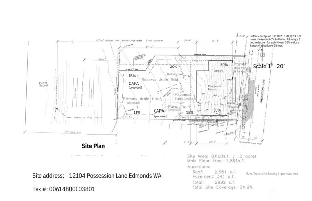 4-bedroom septic & site plan is currently permitted.