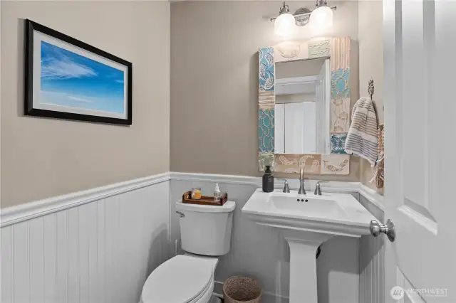 Main level powder room