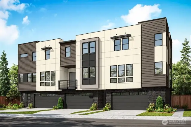 Exterior Rendering- For marketing purposes only. Colors and features may vary