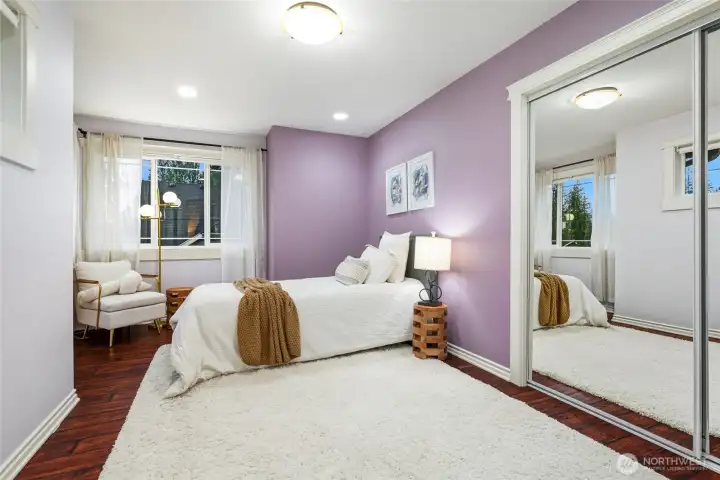 One of the secondary bedrooms.