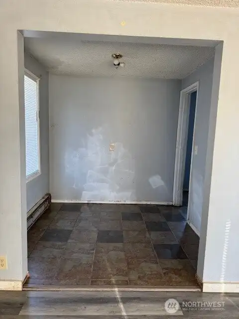 Separate dining area.