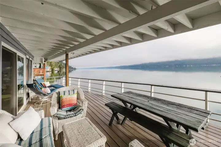 Cloudy day looking NE