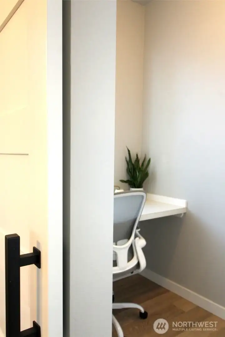 Pocket office with Barn door