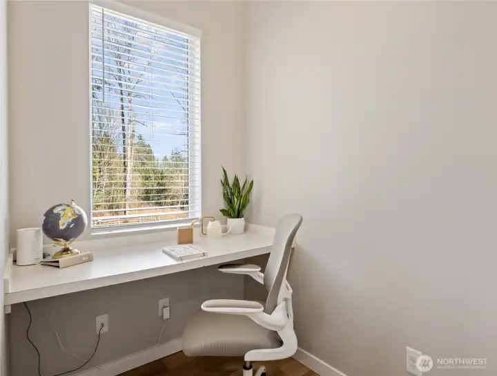 Pocket office off the kitchen