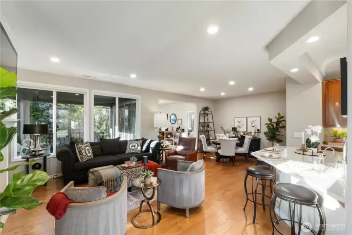 Open concept living room