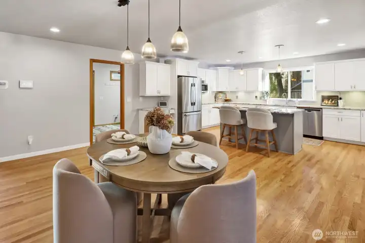 Dining area off kitchen.