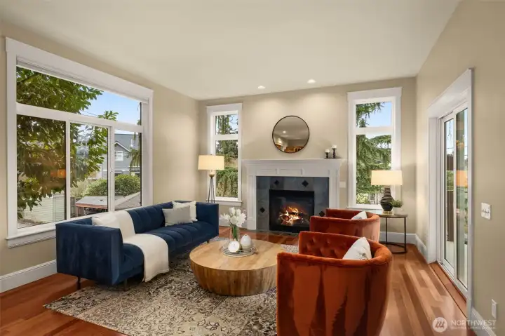 Door to the right access the deck with space to BBQ and dine.