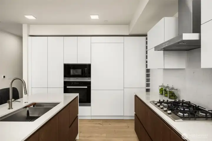 Custom kitchen with Miele appliances