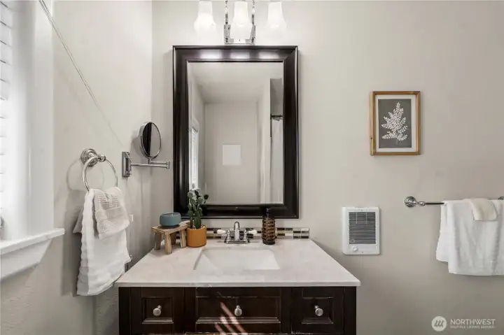 Main floor - full bathroom.