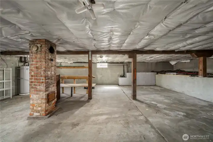 Large unfinished basement - great for storage