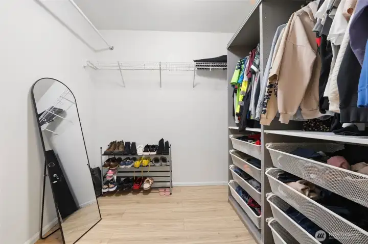 Primary closet