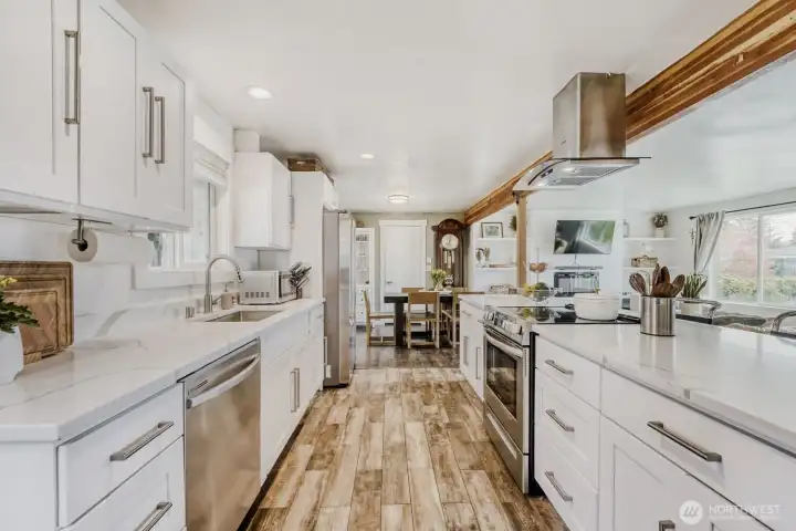 Ceramic Tile floors in kitchen