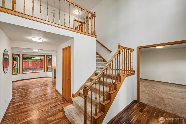Inside, you will find stunning engineered hardwood floors and a spacious layout designed for both everyday living and entertaining.