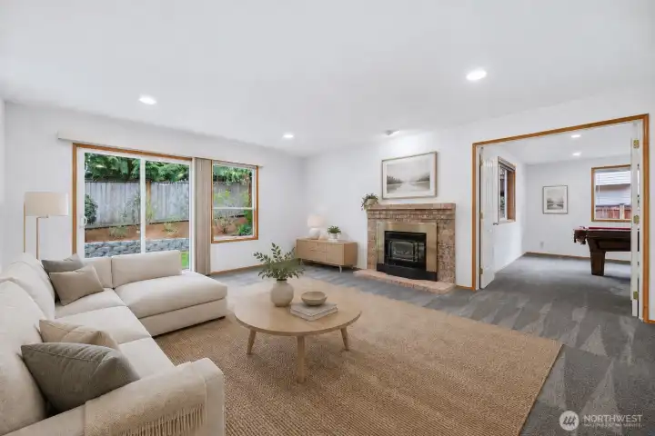 Great Room (Virtually Staged)