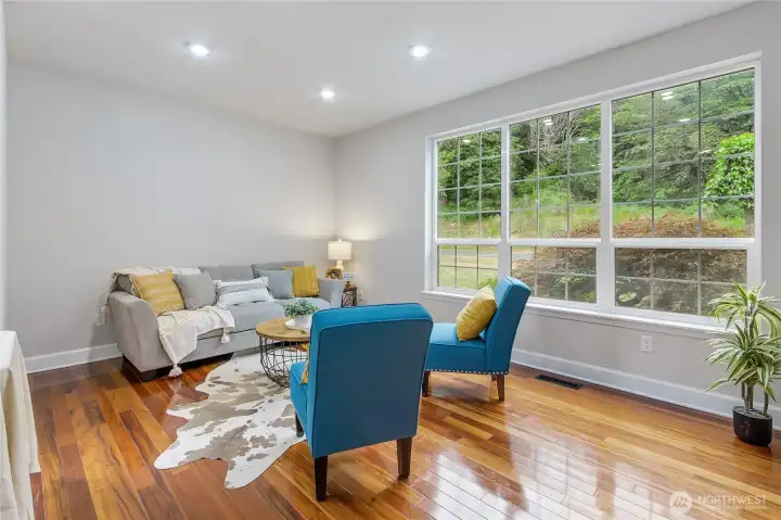 Bright formal living room Bright formal living room