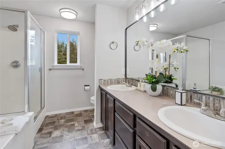 Primary bathroom Primary bathroom