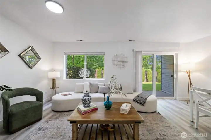 Living Area w/Patio Access