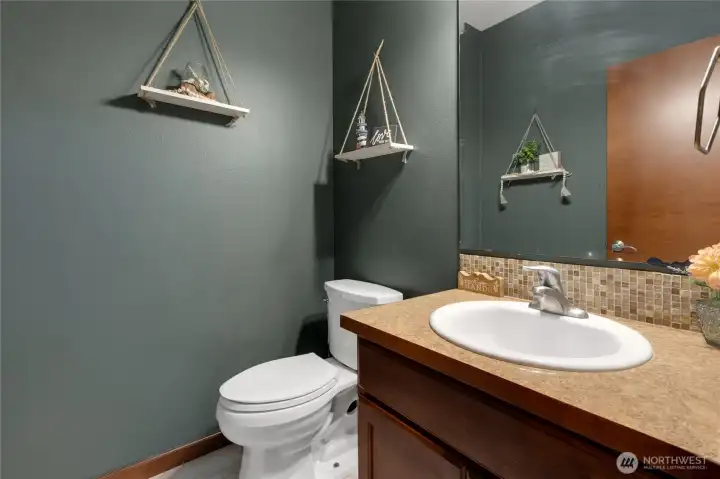 Downstairs half bath Downstairs half bath