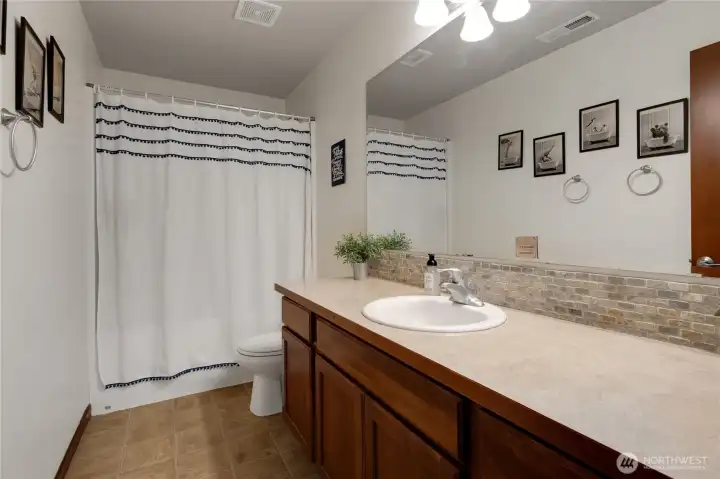 Upstairs full bath Upstairs full bath