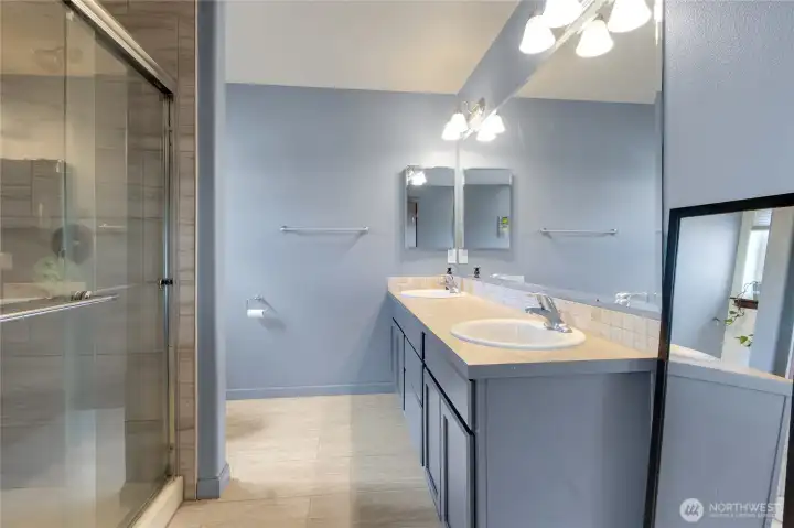Primary bathroom Primary bathroom