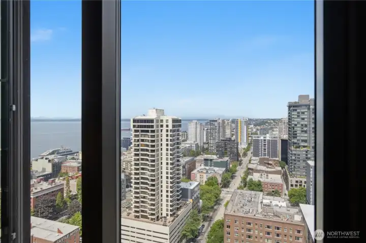 Spectacular views of the Sound & Olympic Mountains from your private home.  It never gets old!