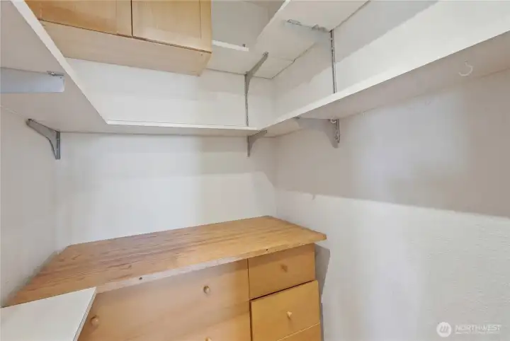 Rare incredible storage room closet for efficient & organized living.