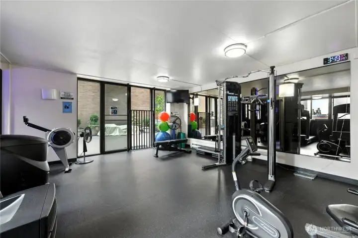 Another photo of the exercise room.