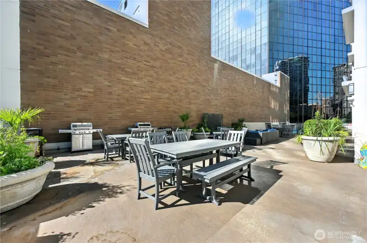 Plenty of seating & BBQs to prepare the ultimate dinner.