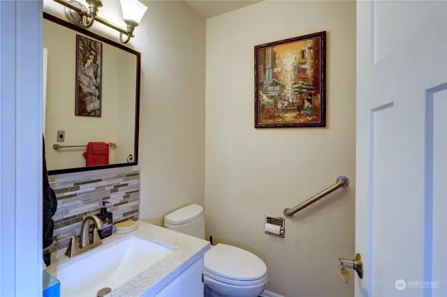 Lower Floor Bathroom is Also Tastefully Remodeled