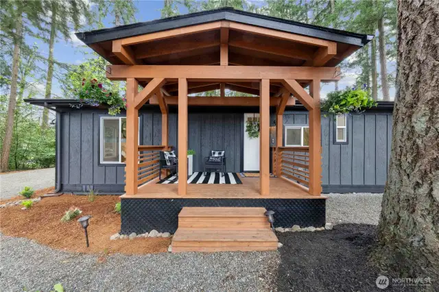 Rustic Lodge Entry