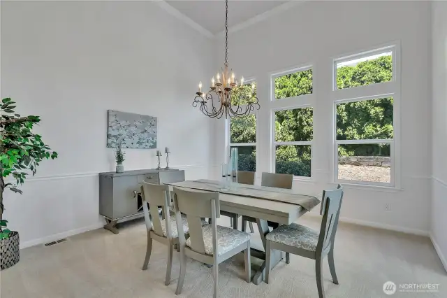 Elegant formal dining room.