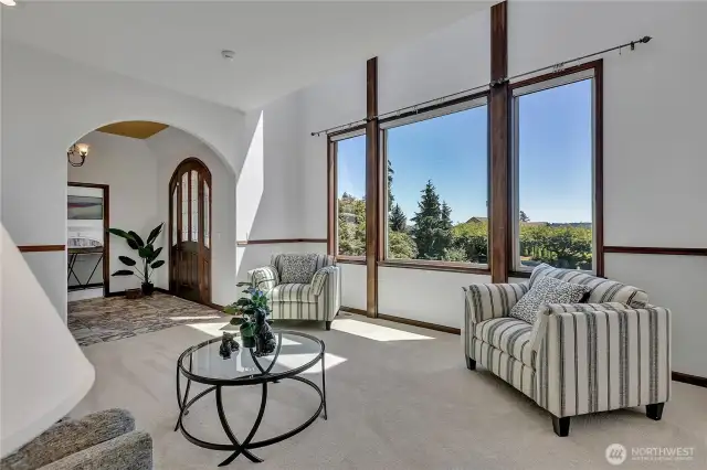 Great room off of kitchen.