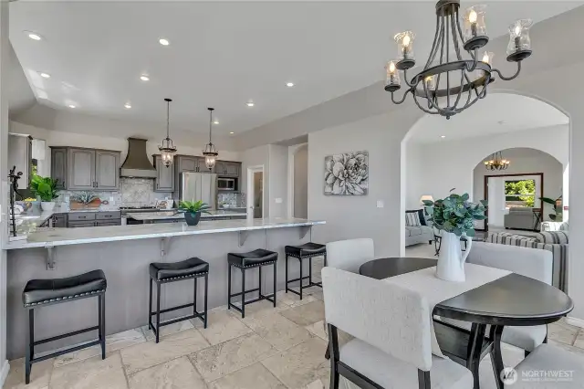 Kitchen & informal dining area.