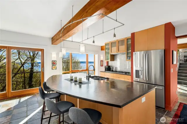 No shortage of counter space, natural light or charm!