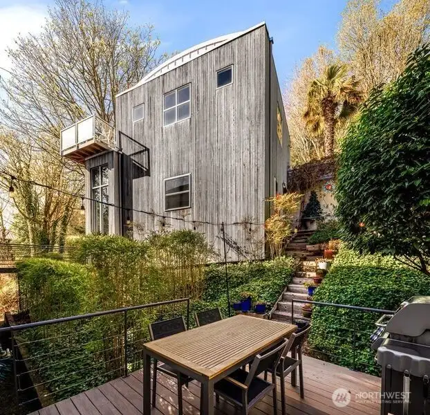 The 'Secret Garden' directly off the kitchen where you'll enjoy the shade & silence of the forest.