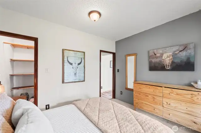 Bedroom #1, which is downstairs
