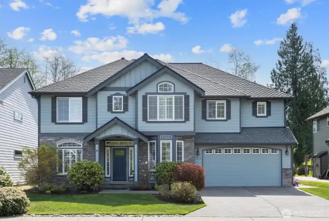 Exquisite 3,065 sq ft home on the 7th hole of Gleneagle Golf Course. 50-year Presidential roof, newer exterior paint, mature landscaping with irrigation and 4-car tandem garage.