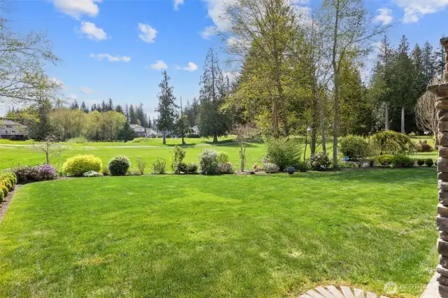 Amazing view! Beautifully landscaped with irrigation system.