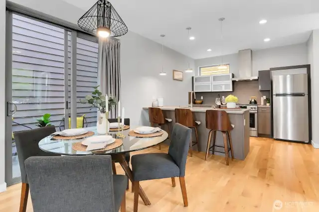 Spacious dining