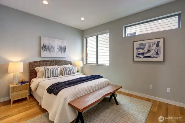 Spacious primary suite