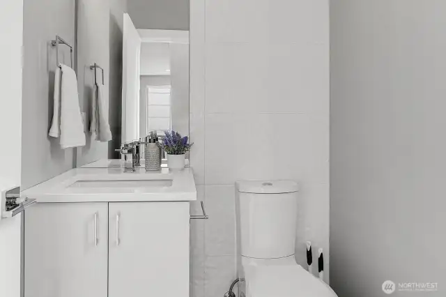 Powder room on main living level