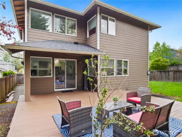 Spacious backyard perfect for entertaining