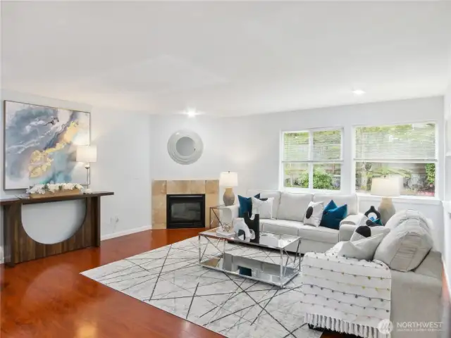 Bright and airy living room with large windows and natural light
